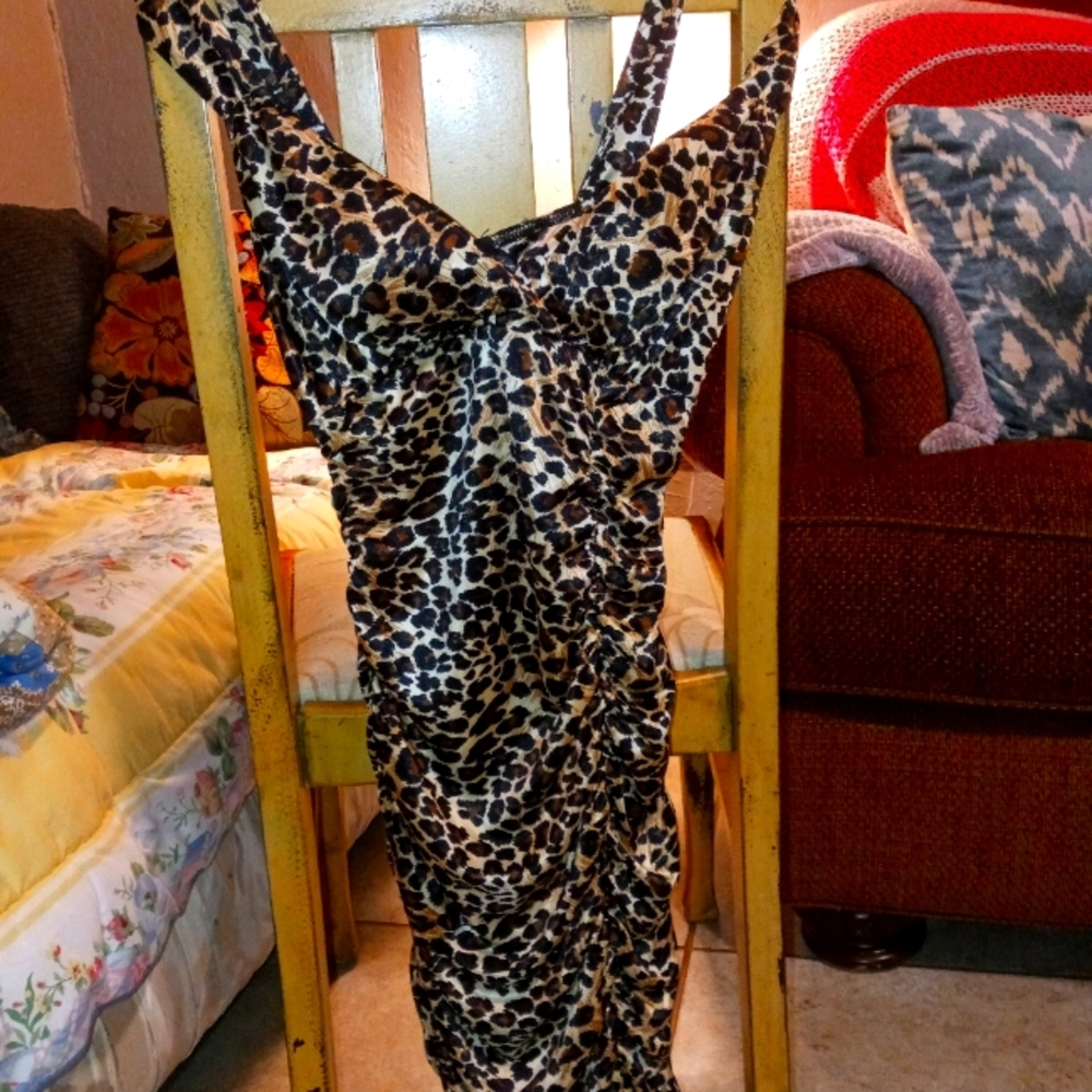 Leopard print dress